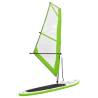 Inflatable Stand Up Paddleboard with Sail Set - Green & White