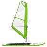 Inflatable Stand Up Paddleboard with Sail Set - Green & White