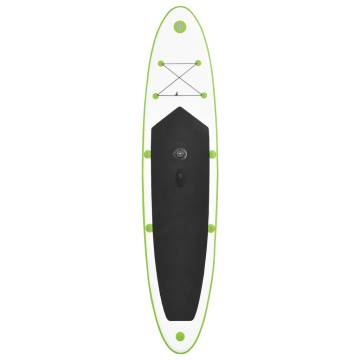 Inflatable Stand Up Paddleboard with Sail Set - Green & White