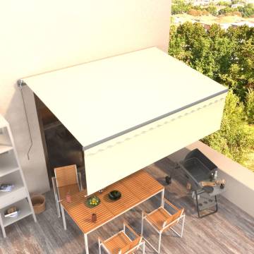 Manual Retractable Awning 4.5x3m Cream | Hipomarket UK