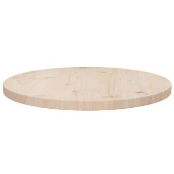 Solid Wood Pine Table Top Ø50x2.5 cm - Durable & Stylish