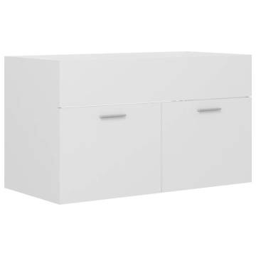 Sink Cabinet White 80x38.5x46 cm - Stylish Storage Solution