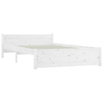 Bed Frame with Drawers White 140x200 cm - Modern & Practical