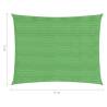 Sunshade Sail 160 g/m² Light Green 3x4 m - HDPE Protection