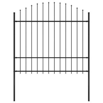 Premium Garden Fence with Spear Top Steel - 1.7m