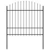 Garden Fence with Spear Top Steel Quantity in Package 1 Length 1.7 m Height 150-175 cm 