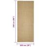 Durable Sisal Rug for Scratching Post - 100x250 cm