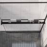 Shower Shelf for Walk-in Shower Wall Black 118 cm Aluminium Colour black Size 118 cm 