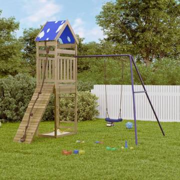 Outdoor Playset | Durable Pine Wood Garden Fun for Kids