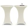 Standing Table Cover Ø80cm Cream Stretch 2 pcs Colour cream Size 80 cm Quantity in Package 2 