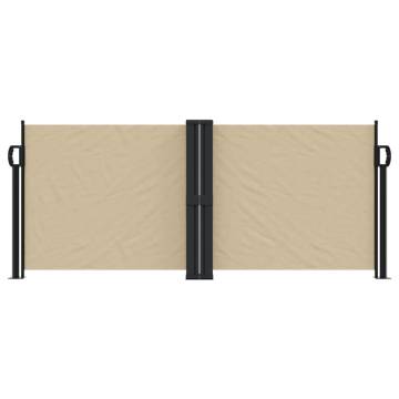 Retractable Side Awning Beige 100x1000 cm | HipoMarket