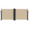 Retractable Side Awning Beige 100x1000 cm | HipoMarket