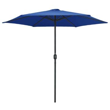 Outdoor Parasol with Aluminium Pole - Azure Blue 270x246 cm