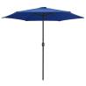 Outdoor Parasol with Aluminium Pole - Azure Blue 270x246 cm