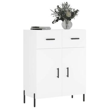 Modern White Sideboard | Engineered Wood | 69.5x34x90 cm