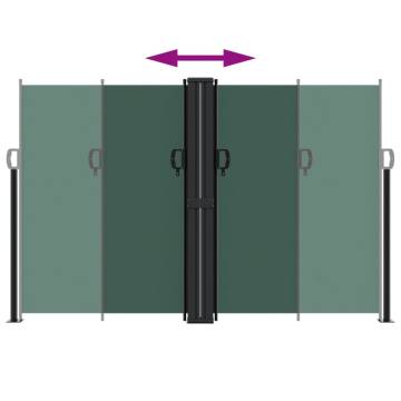 Retractable Side Awning - Dark Green 160x1200 cm