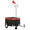 Bike Trailer Black and Orange - 45 kg Iron Cargo Hauler