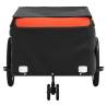 Bike Trailer Black and Orange - 45 kg Iron Cargo Hauler