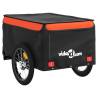 Bike Trailer Black and Orange - 45 kg Iron Cargo Hauler