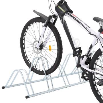 Bicycle Stand for 6 Bikes - Galvanised Steel | HipoMarket