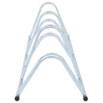 Bicycle Stand for 6 Bikes - Galvanised Steel | HipoMarket