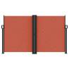 Retractable Side Awning Terracotta 140x1200 cm | Hipomarket