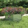 Garden Raised Bed 129x45 cm - Galvanized Steel - Hipomarket