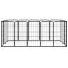 16-Panel Dog Playpen Black | Durable & Safe Puppy Space