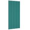 Roof Panels 36 pcs Galvanised Steel Green 100x45 cm