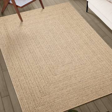 Rug ZIZUR 80x200 cm - Jute Look for Indoor & Outdoor Use