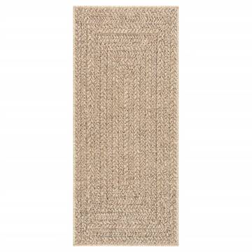 Rug ZIZUR 80x200 cm - Jute Look for Indoor & Outdoor Use