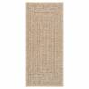 Rug ZIZUR 80x200 cm - Jute Look for Indoor & Outdoor Use