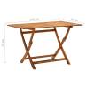 Folding Garden Table 120x70 cm - Solid Acacia Wood