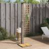 Outdoor Shower Grey 50x55x224 cm Poly Rattan and Acacia Wood Colour grey Quantity in Package 1 