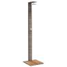 Outdoor Shower Grey 50x55x224 cm - Poly Rattan & Acacia