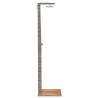 Outdoor Shower Grey 50x55x224 cm - Poly Rattan & Acacia