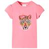 Kids' T-shirt Neon Pink 128 Colour pink Size 128 (7-8y) 