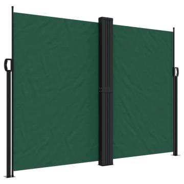 Retractable Side Awning Dark Green 180x1200 cm | Hipomarket UK