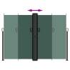 Retractable Side Awning Dark Green 180x1200 cm | Hipomarket UK