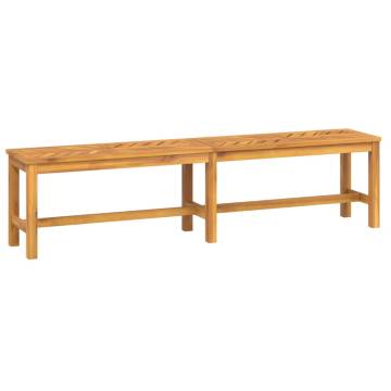 Garden Bench 180 cm Solid Wood Acacia | Stylish Outdoor Seating