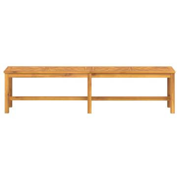 Garden Bench 180 cm Solid Wood Acacia | Stylish Outdoor Seating