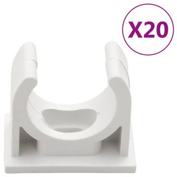 Cable Trunkings with Clips Ø25 mm 10 m PVC - Organise & Protect