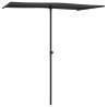 Outdoor Parasol with Aluminium Pole - 180x110 cm Anthracite