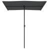 Outdoor Parasol with Aluminium Pole - 180x110 cm Anthracite