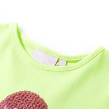 Kids' T-shirt Neon Yellow 116 | Affordable & Durable | HipoMarket