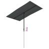 Outdoor Parasol with Aluminium Pole - 180x110 cm Anthracite