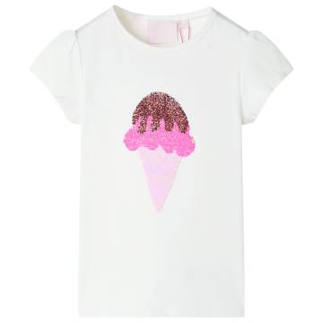 Kids' Ecru T-shirt 140 - Fun & Comfortable Wear for Kids