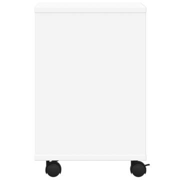 Printer Stand with Wheels White - Organised & Versatile