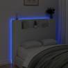 Headboard Cabinet with LED - Modern White Design | HipoMarket