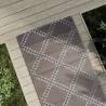 Outdoor Carpet Brown 80x250 cm PP Colour brown and white Size 80 x 250 cm Quantity in Package 1 